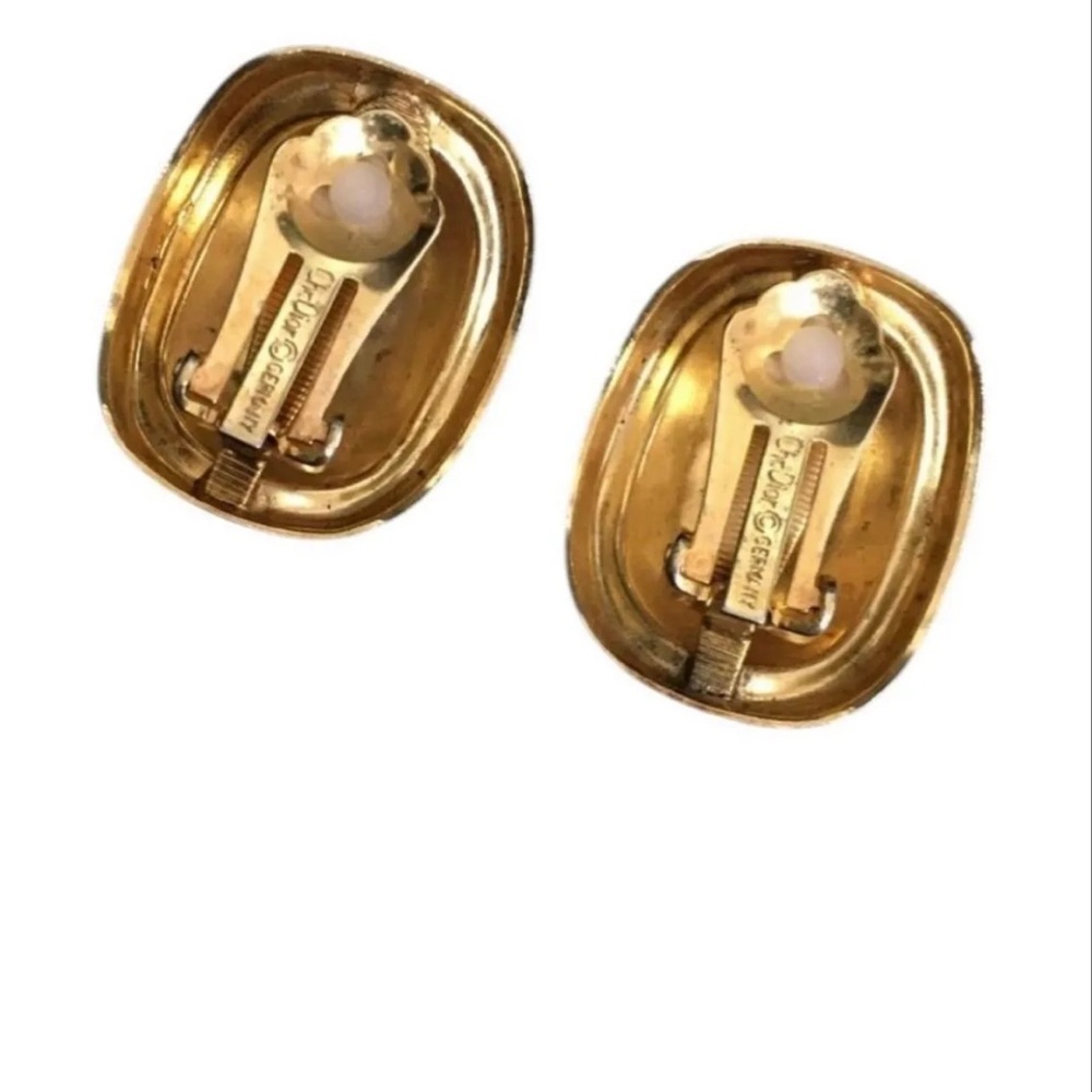Vintage Christian Dior Vintage Earrings
 Gold Plated Authentic— read description - Picture 7 of 7